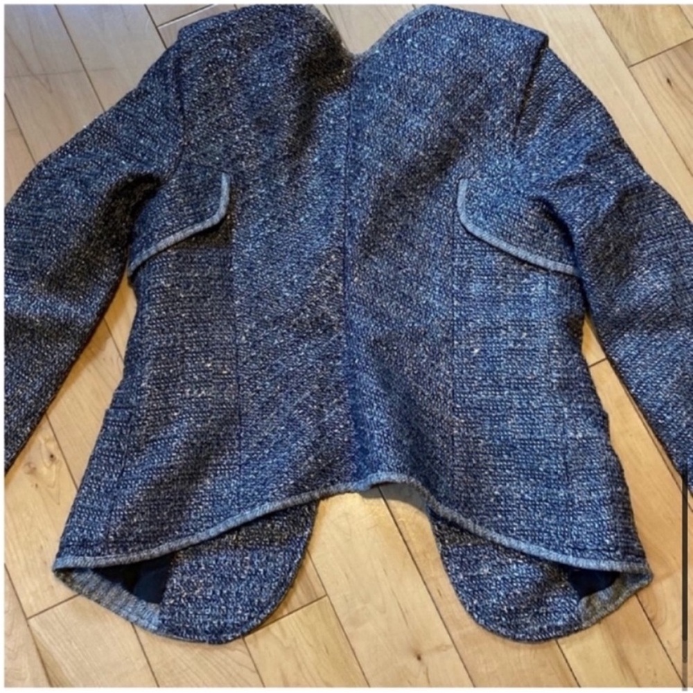 NWT Theyskens' Theory Jezir Blue Multi Blazer Jacket size two - Picture 8 of 13